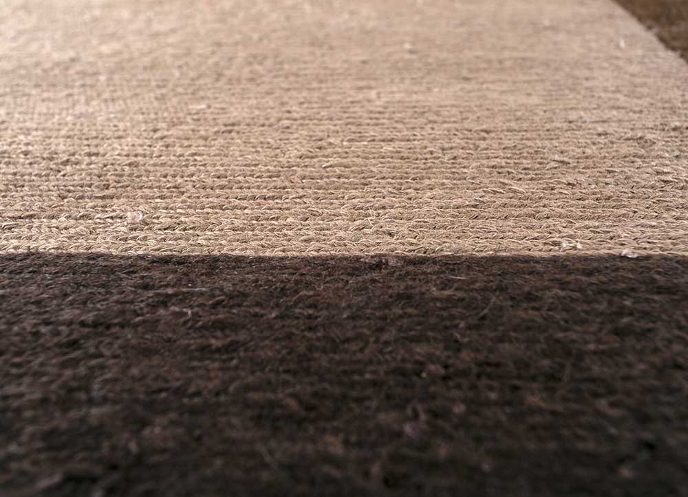 aprezo grey and black cotton Hand Knotted Rug - CloseUp