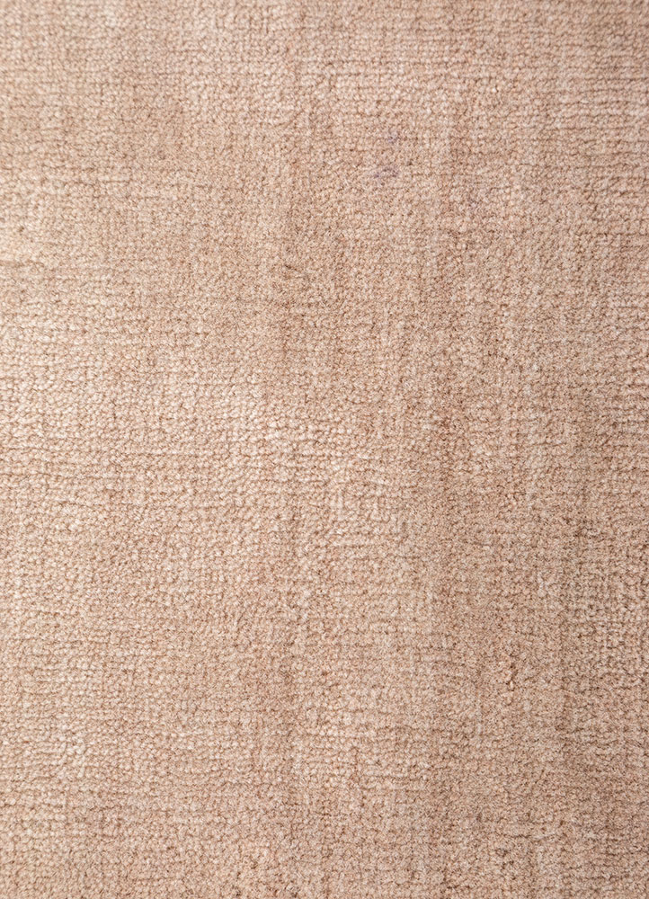 jean red and orange wool Hand Loom Rug - CloseUp