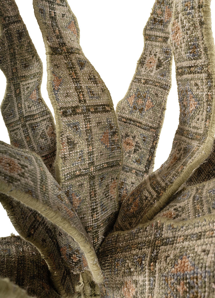 objects green wool ART WORK Rug - CloseUp objects green wool ART WORK Rug - CloseUp