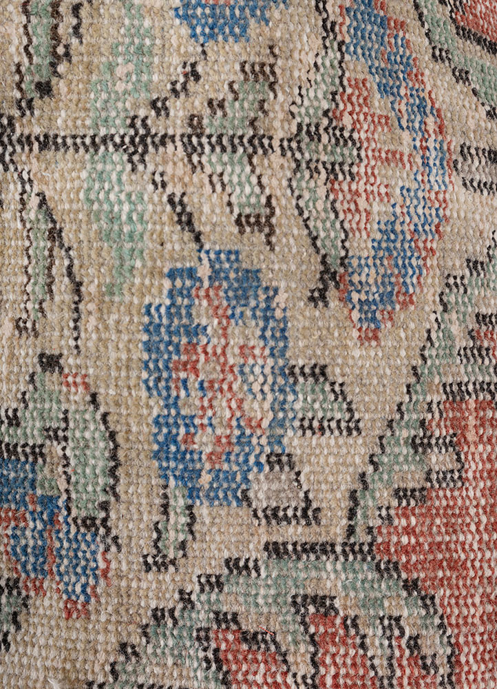wall installation red and orange wool and bamboo silk ART WORK Rug - CloseUp wall installation red and orange wool and bamboo silk ART WORK Rug - CloseUp
