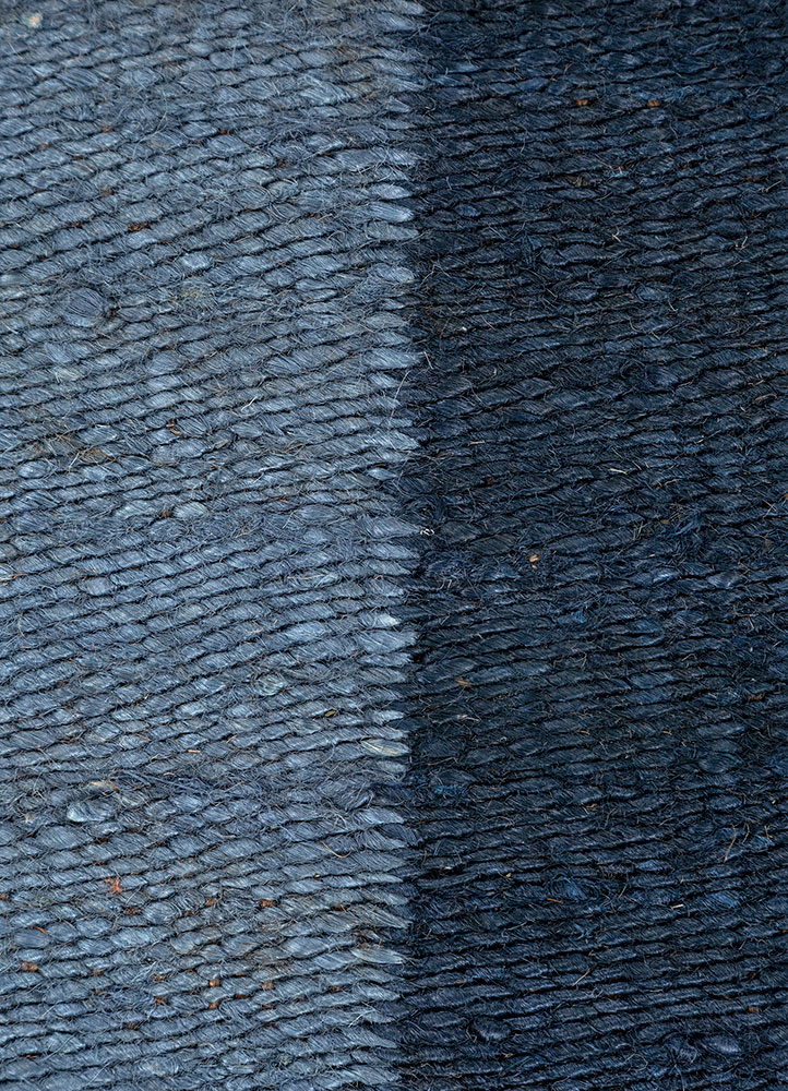 daaira blue jute and hemp Flat Weaves Rug - CloseUp daaira blue jute and hemp Flat Weaves Rug - CloseUp