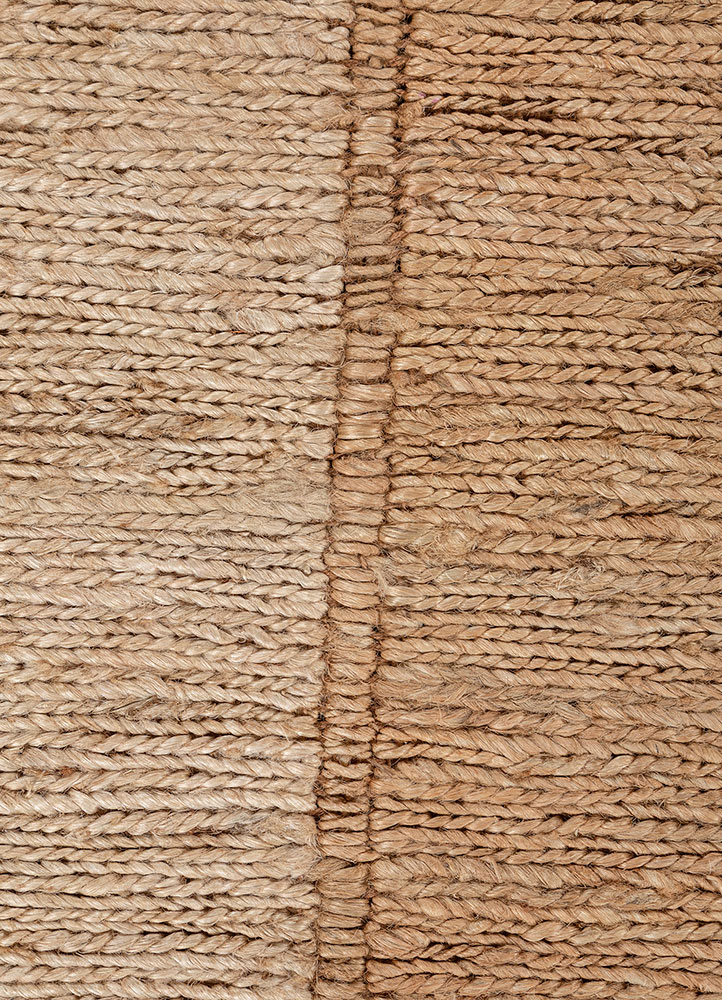 daaira beige and brown jute and hemp Flat Weaves Rug - CloseUp