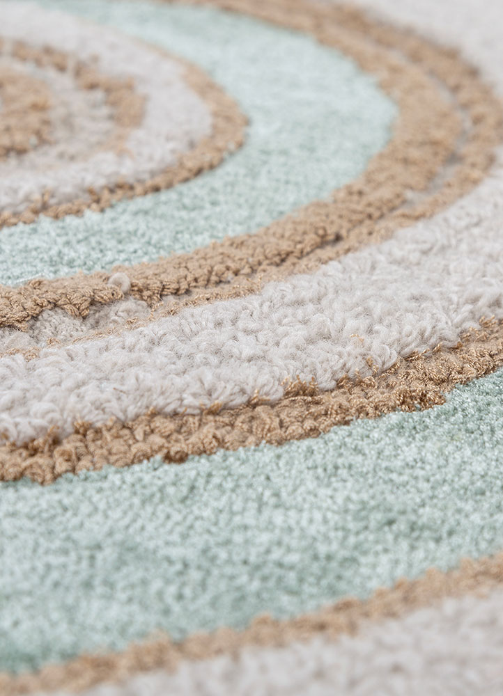 aurelia ivory wool and viscose Hand Tufted Rug - CloseUp