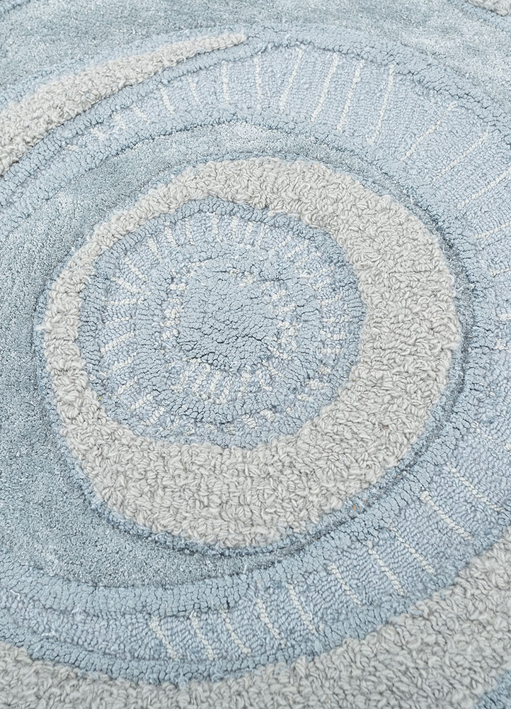 aurelia blue wool and viscose Hand Tufted Rug - CloseUp aurelia blue wool and viscose Hand Tufted Rug - CloseUp