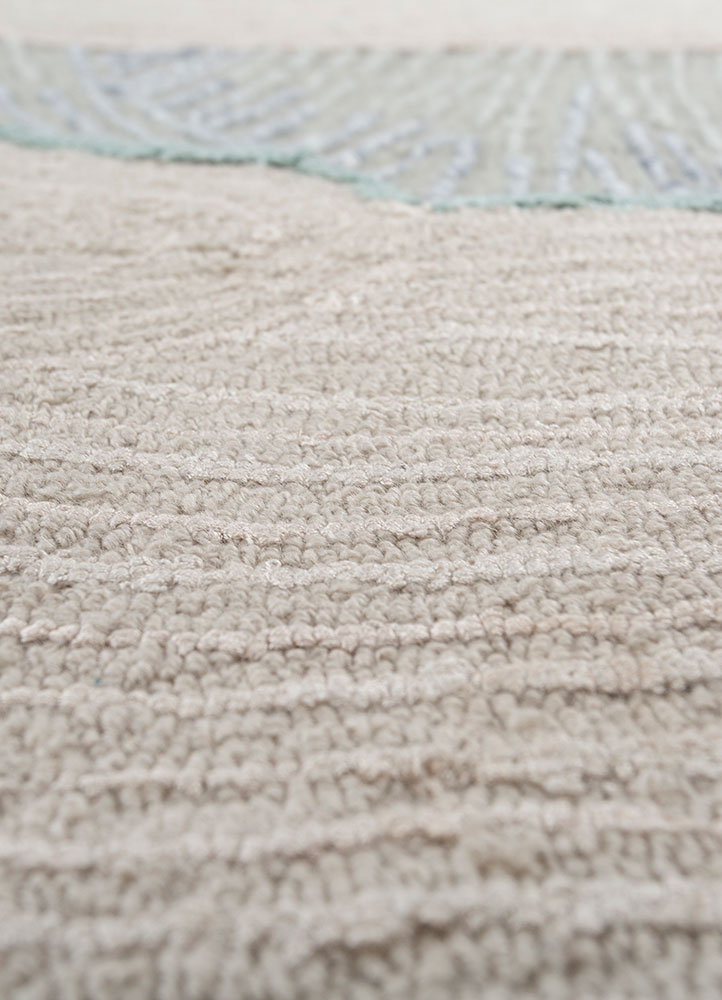 aurelia ivory wool and viscose Hand Tufted Rug - CloseUp
