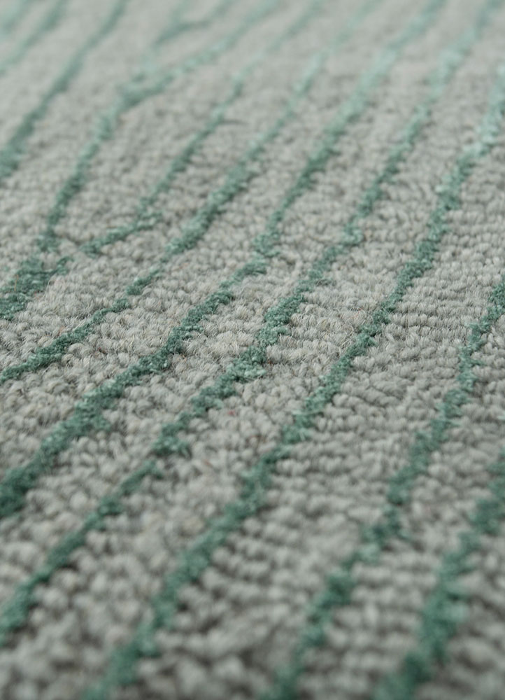 aurelia blue wool and viscose Hand Tufted Rug - CloseUp