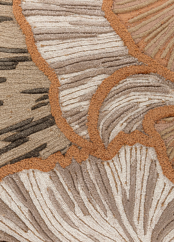 aurelia grey and black wool and viscose Hand Tufted Rug - CloseUp