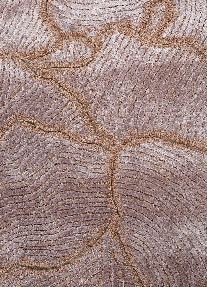 aurelia pink and purple wool and viscose Hand Tufted Rug - CloseUp