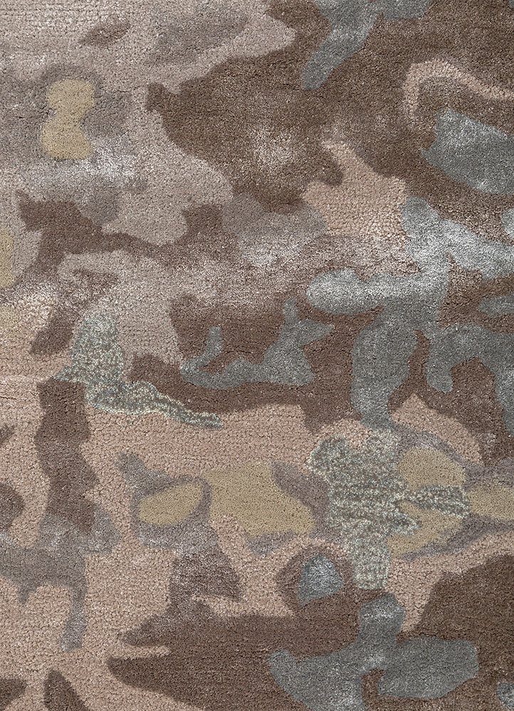 genesis ivory wool and viscose Hand Tufted Rug - CloseUp