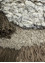 diwar beige and brown wool Wall Art Rug - CloseUp diwar beige and brown wool Wall Art Rug - CloseUp