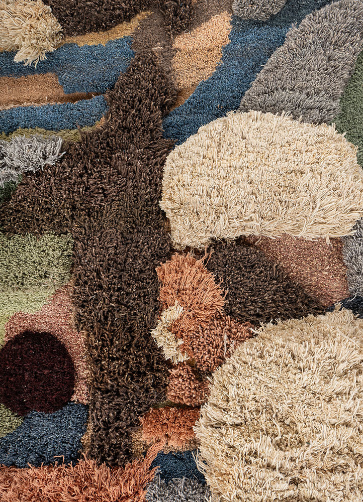 diwar gold wool and bamboo silk Hand Knotted Rug - CloseUp diwar gold wool and bamboo silk Hand Knotted Rug - CloseUp