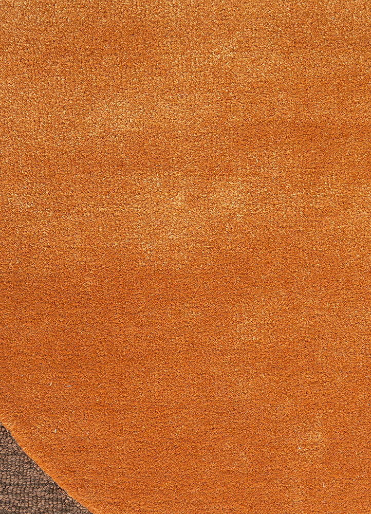 cera red and orange wool and viscose Hand Tufted Rug - CloseUp