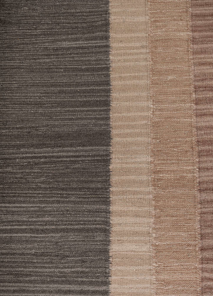 aprezo grey and black wool Flat Weaves Rug - CloseUp aprezo grey and black wool Flat Weaves Rug - CloseUp