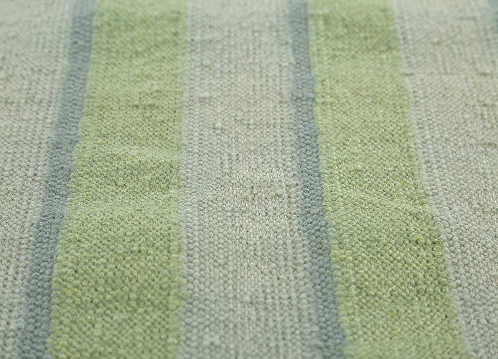 alhambra green wool Flat Weaves Rug - CloseUp