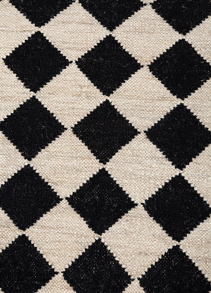 alhambra ivory wool Flat Weaves Rug - CloseUp