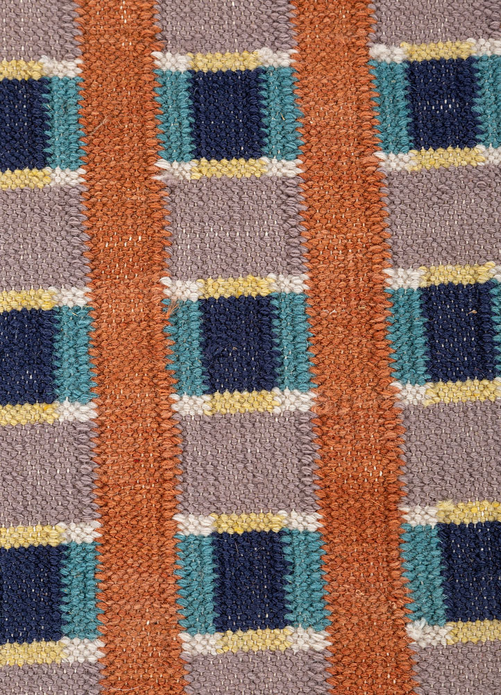 alhambra red and orange wool Flat Weaves Rug - CloseUp alhambra red and orange wool Flat Weaves Rug - CloseUp