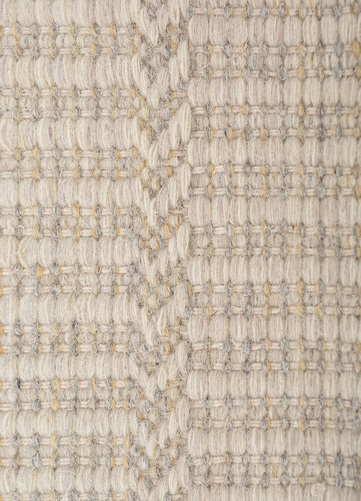 abrash ivory wool Flat Weaves Rug - CloseUp abrash ivory wool Flat Weaves Rug - CloseUp