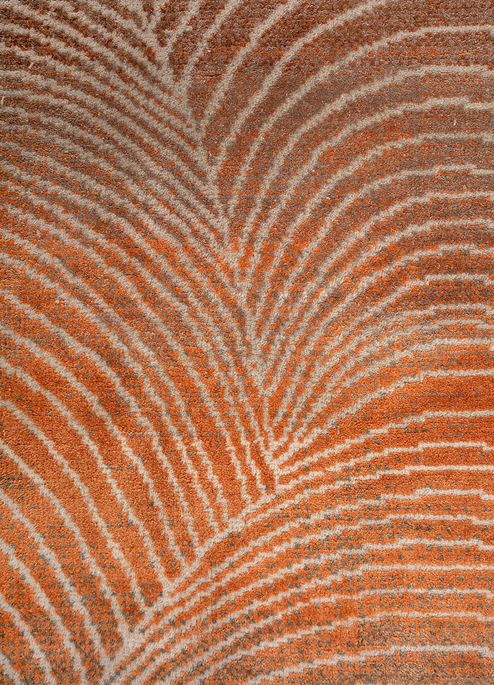 azalea ivory wool and bamboo silk Hand Knotted Rug - CloseUp azalea ivory wool and bamboo silk Hand Knotted Rug - CloseUp