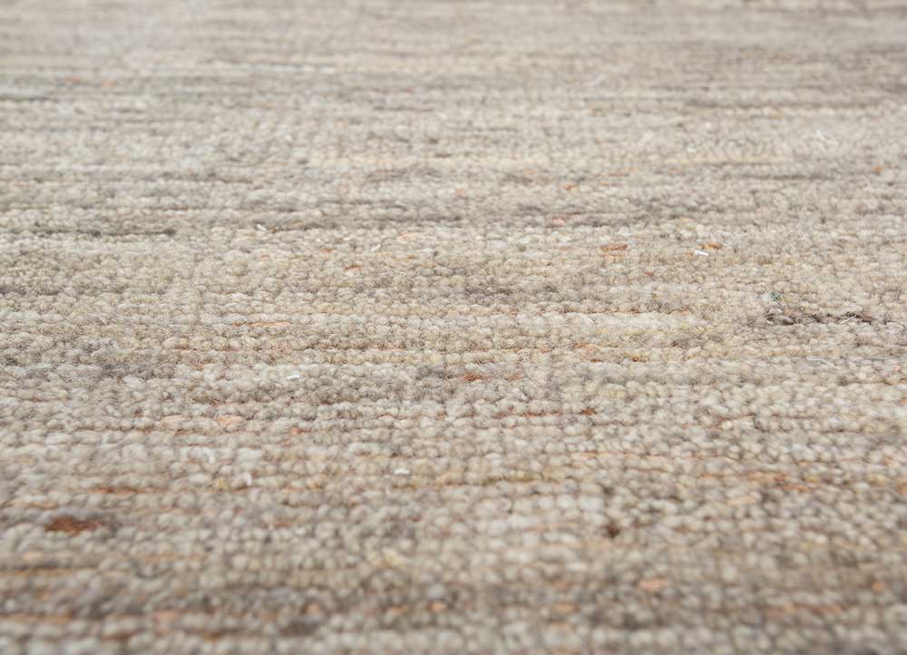 blythe beige and brown afghan wool and jute Hand Knotted Rug - CloseUp