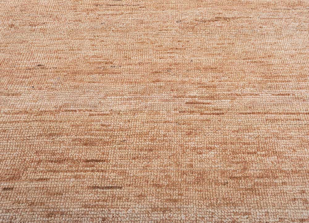 blythe red and orange afghan wool and jute Hand Knotted Rug - CloseUp