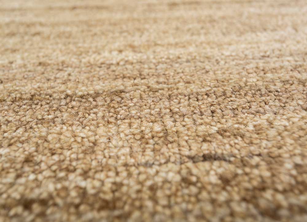 bylthe beige and brown afghan wool Hand Knotted Rug - CloseUp