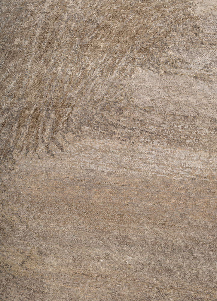 entropy ivory wool and silk Hand Knotted Rug - CloseUp entropy ivory wool and silk Hand Knotted Rug - CloseUp