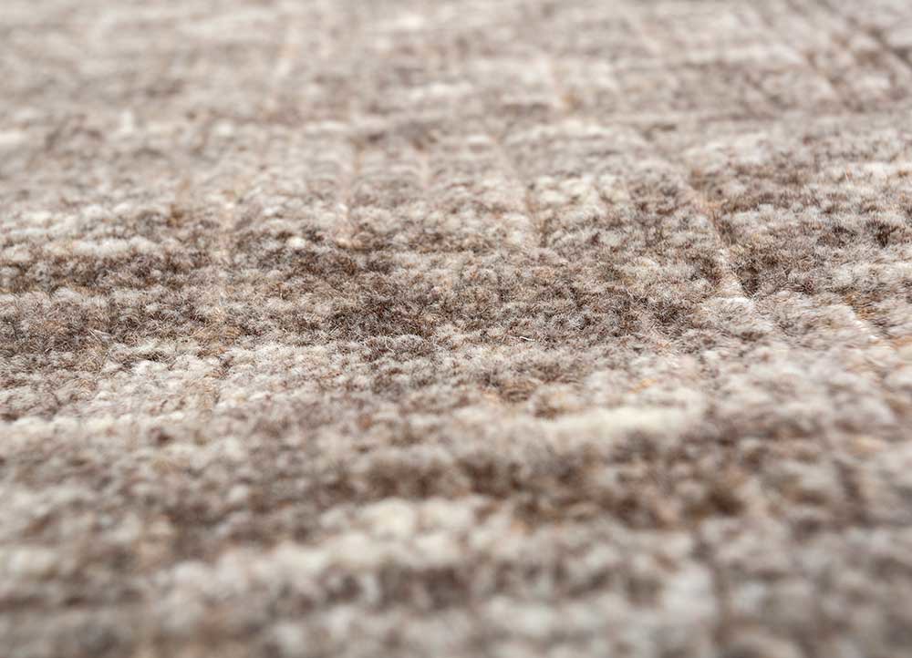 manifest beige and brown wool Hand Knotted Rug - CloseUp manifest beige and brown wool Hand Knotted Rug - CloseUp