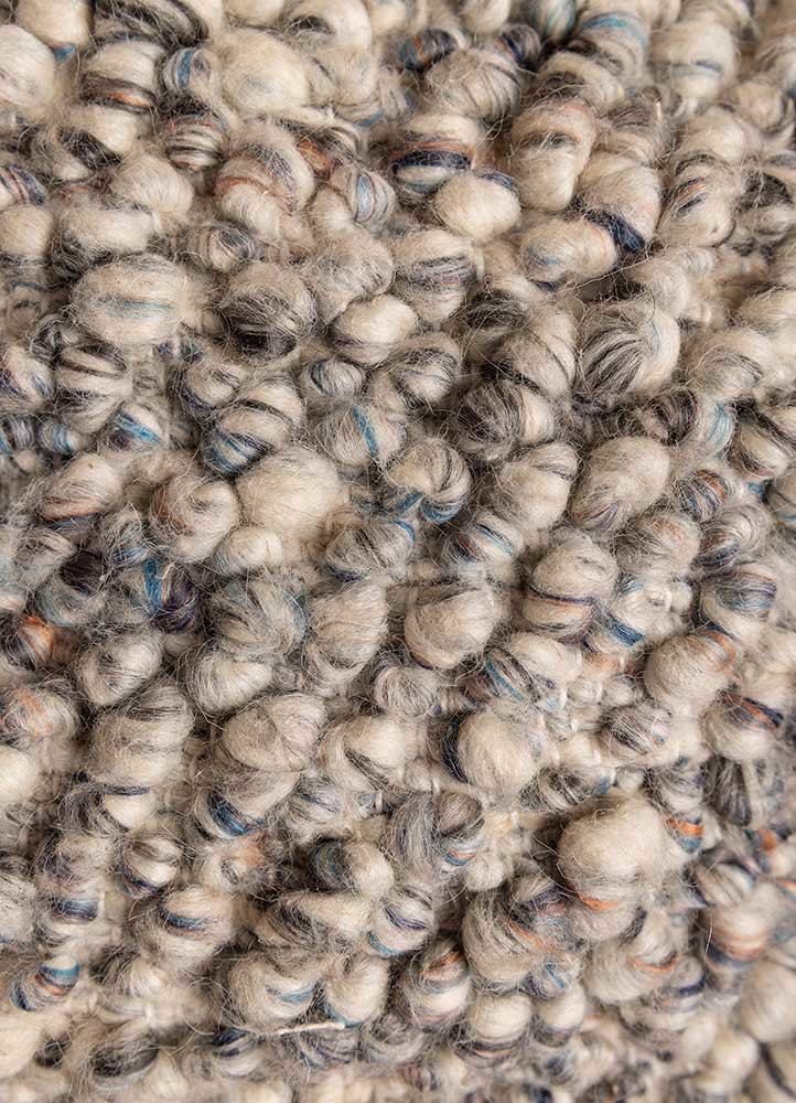 cushion blue wool Cushion Cover Rug - CloseUp cushion blue wool Cushion Cover Rug - CloseUp