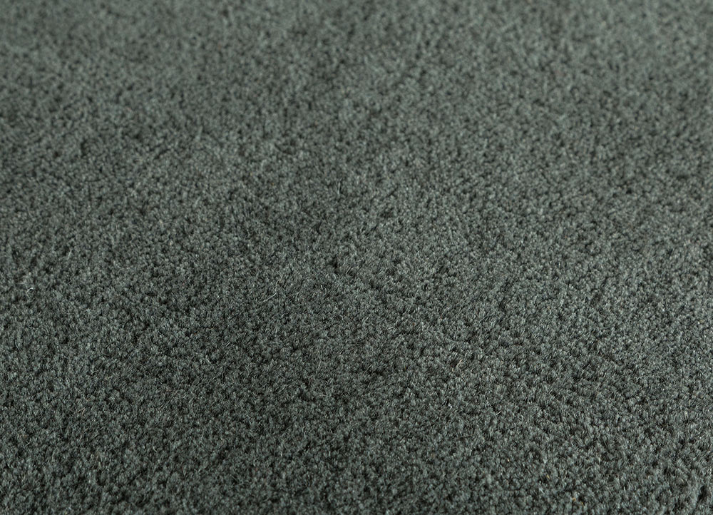 transcend grey and black wool Hand Tufted Rug - CloseUp