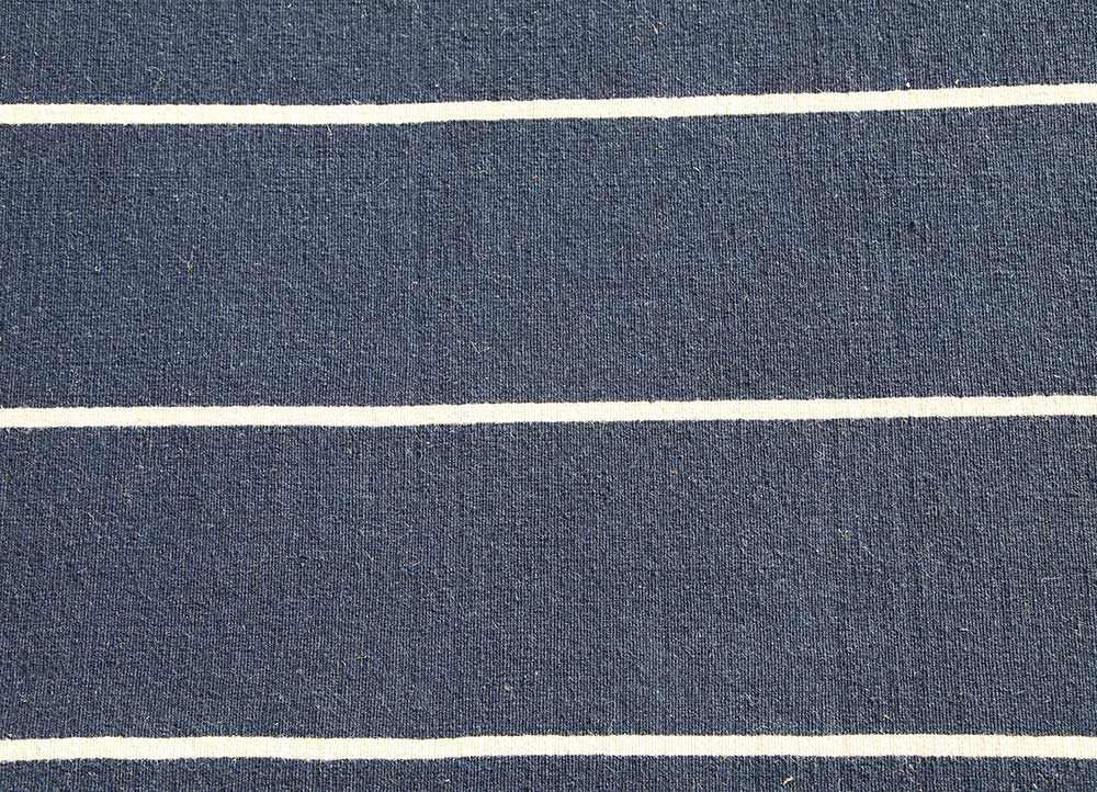 indusbar blue wool Flat Weaves Rug - CloseUp