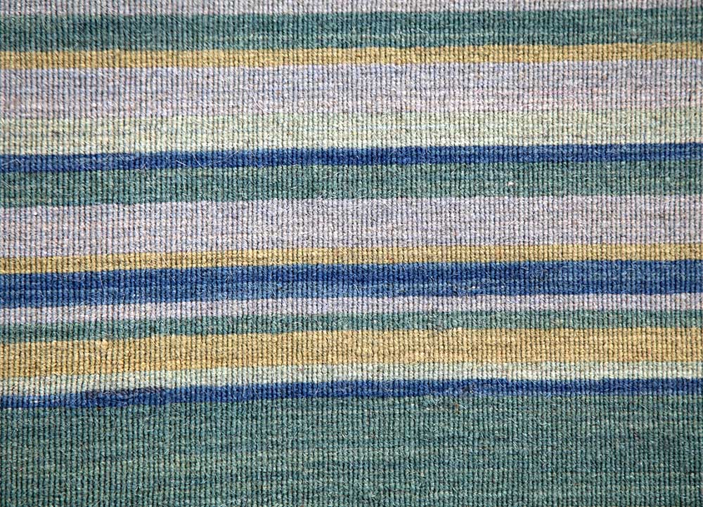 indusbar blue wool Flat Weaves Rug - CloseUp