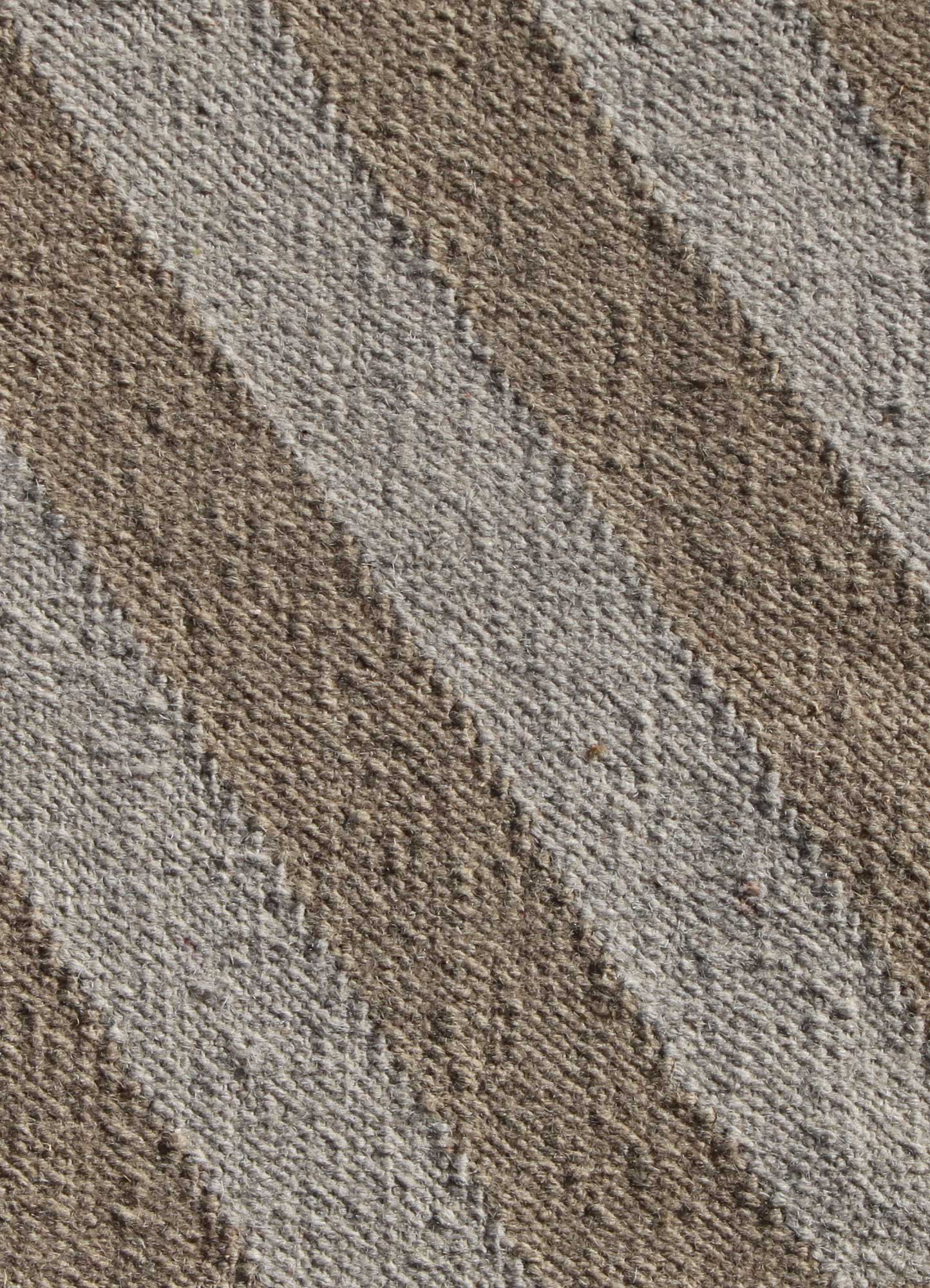 indusbar beige and brown wool Flat Weaves Rug - CloseUp