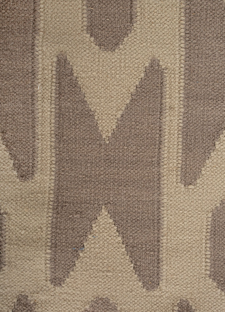 alhambra ivory wool Flat Weaves Rug - CloseUp