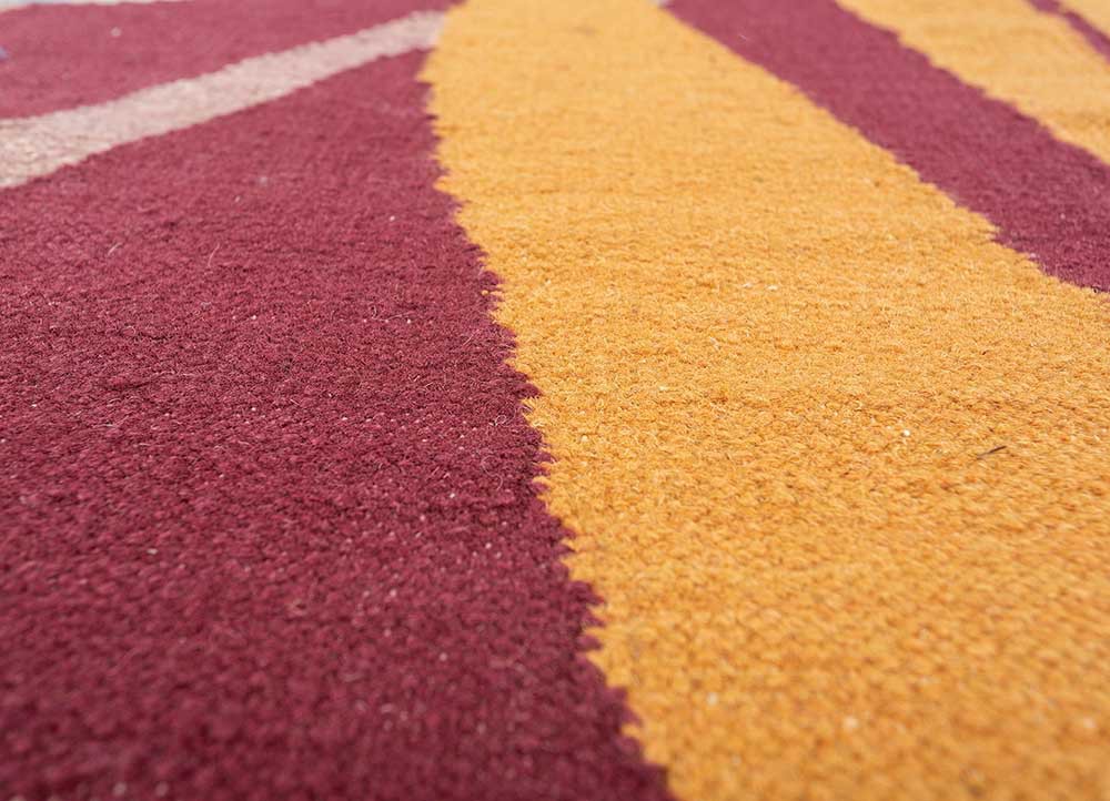 orenda multi wool Flat Weaves Rug - CloseUp orenda multi wool Flat Weaves Rug - CloseUp