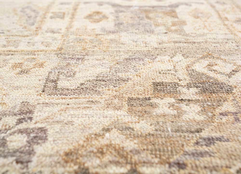someplace in time ivory afghan wool Hand Knotted Rug - CloseUp someplace in time ivory afghan wool Hand Knotted Rug - CloseUp
