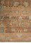 someplace in time red and orange wool Hand Knotted Rug - CloseUp someplace in time red and orange wool Hand Knotted Rug - CloseUp