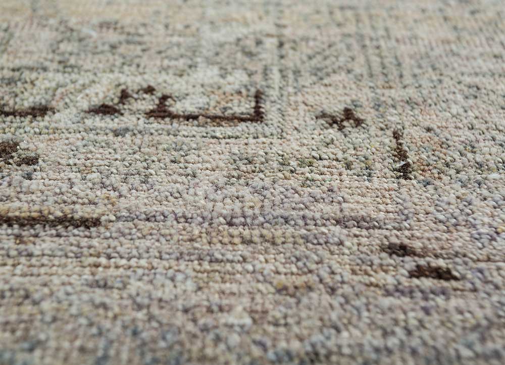 viscaya grey and black wool Hand Knotted Rug - CloseUp