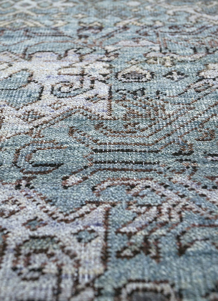 viscaya grey and black afghan wool Hand Knotted Rug - CloseUp viscaya grey and black afghan wool Hand Knotted Rug - CloseUp