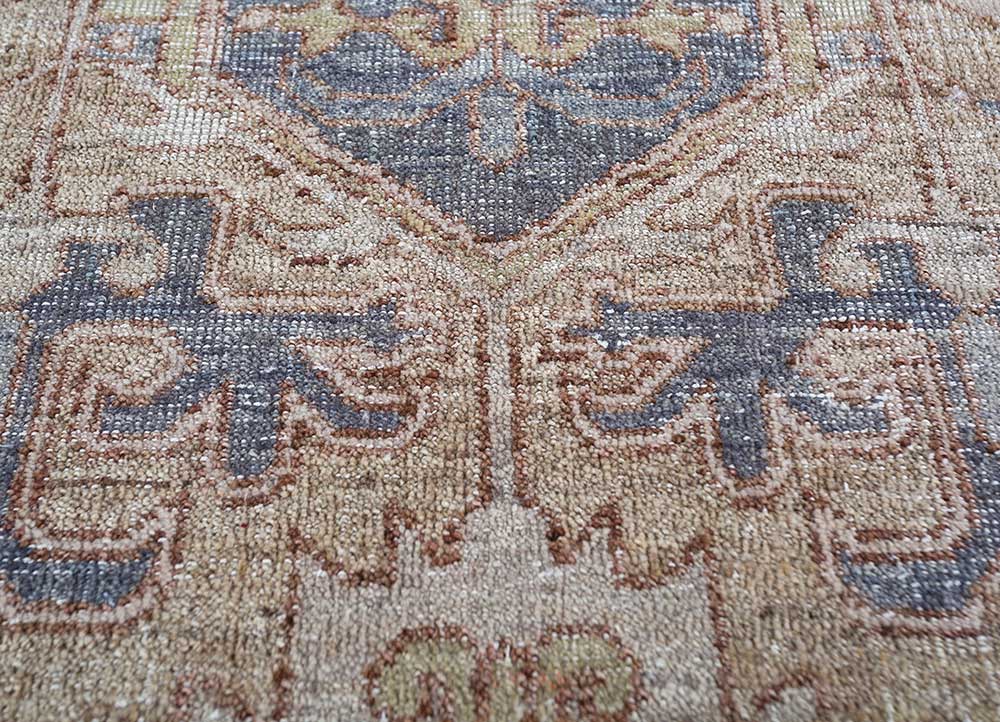 viscaya beige and brown afghan wool Hand Knotted Rug - CloseUp viscaya beige and brown afghan wool Hand Knotted Rug - CloseUp