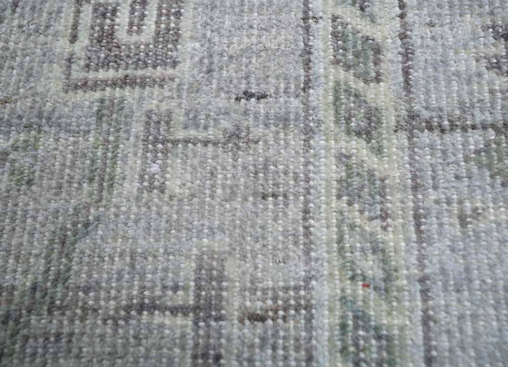 erbe grey and black wool Hand Knotted Rug - CloseUp erbe grey and black wool Hand Knotted Rug - CloseUp