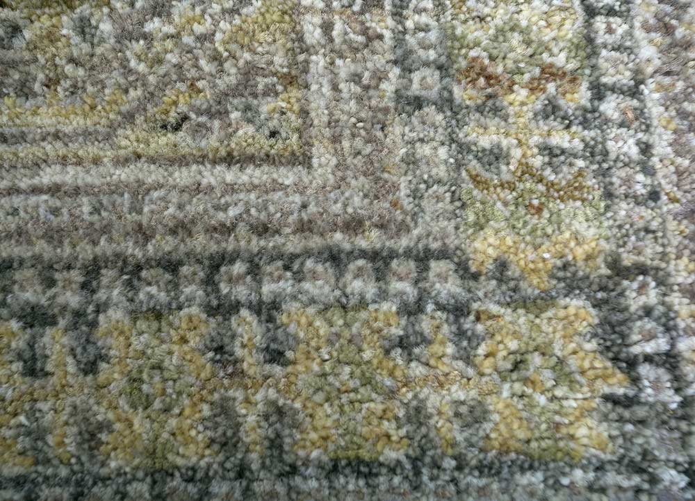 viscaya gold wool Hand Knotted Rug - CloseUp