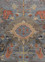 someplace in time blue afghan wool Hand Knotted Rug - CloseUp someplace in time blue afghan wool Hand Knotted Rug - CloseUp