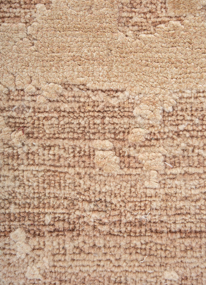 entropy pink and purple wool and silk Hand Knotted Rug - CloseUp