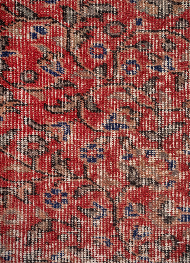 vintage ivory wool and bamboo silk Hand Knotted Rug - CloseUp