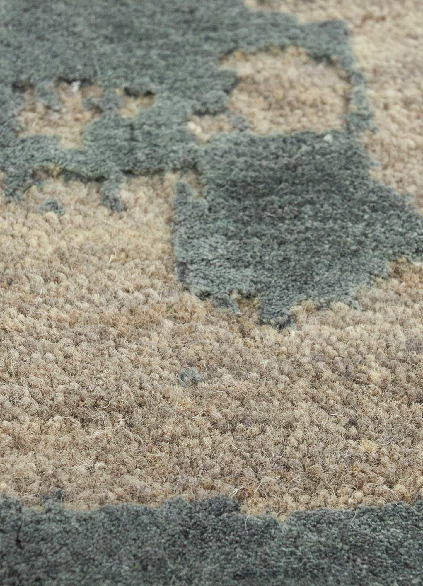 project error by kavi grey and black wool and bamboo silk Hand Knotted Rug - CloseUp project error by kavi grey and black wool and bamboo silk Hand Knotted Rug - CloseUp