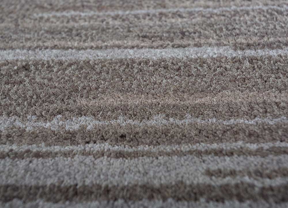afterglow by kavi beige and brown wool and bamboo silk Hand Knotted Rug - CloseUp afterglow by kavi beige and brown wool and bamboo silk Hand Knotted Rug - CloseUp