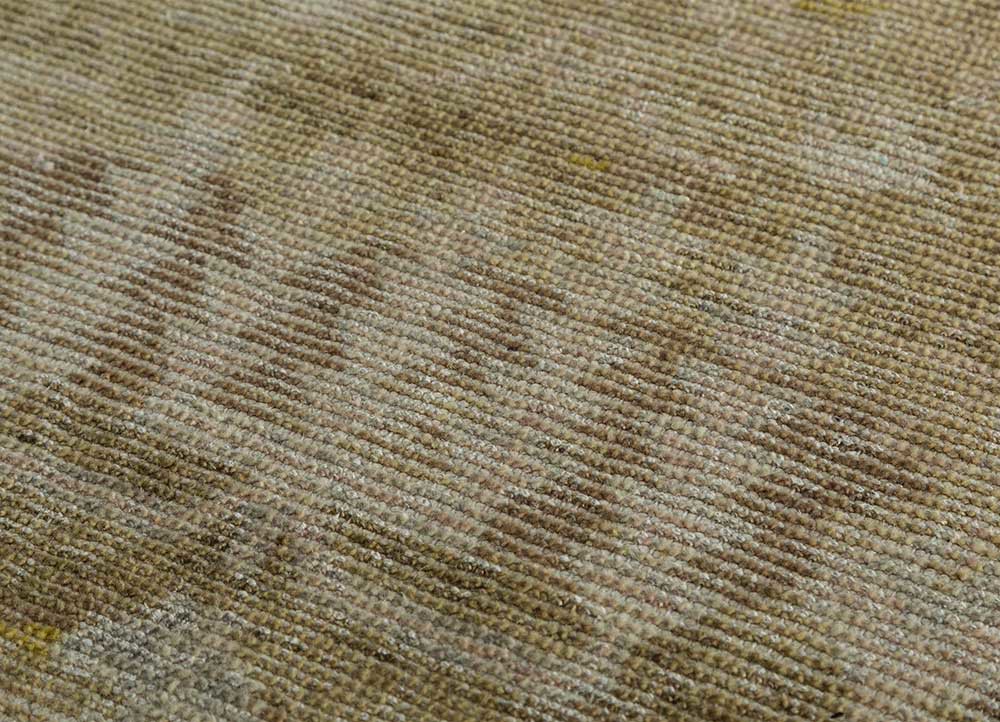 erbe gold wool Hand Knotted Rug - CloseUp erbe gold wool Hand Knotted Rug - CloseUp