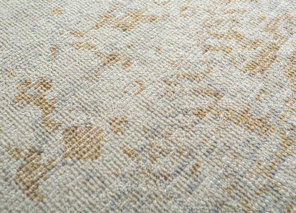 erbe ivory wool Hand Knotted Rug - CloseUp