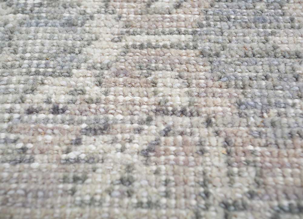 erbe ivory wool Hand Knotted Rug - CloseUp