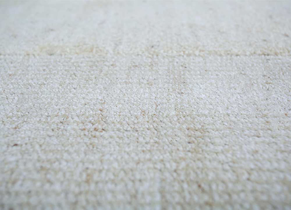 acar beige and brown jute and hemp Hand Loom Rug - CloseUp